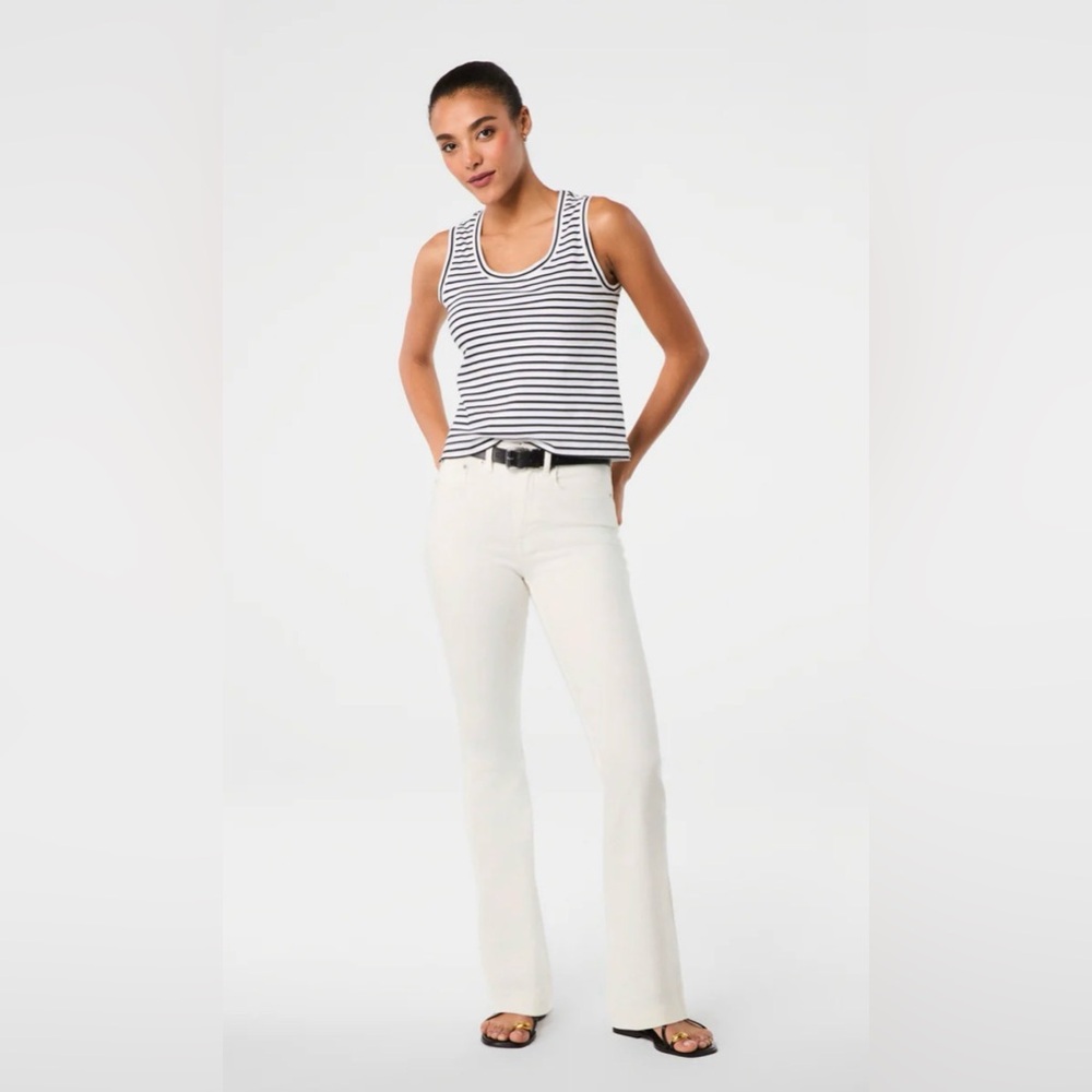 SPANX Cream Flare & Wide Leg Jeans